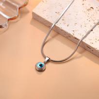 Piktos akies karoliai moterims Minimalistiniai Klasikiniai Turkijos Mėlyni Akių Pakabukai Choker Clavicle grandinėlė Laimės Papuošalai Dovana sidabras