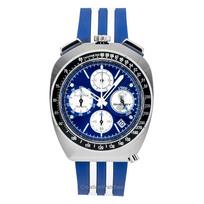 Bulova Shelby Racer Chronograph 150-ojo Jubiliejaus Riboto Leidimo Mėlynas Ciferblatas Kvarcinis 98B452 Vyriškas Laikrodis mėlyna