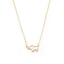 Elegant Long-Nosed Elephant Necklace - Women's Jewelry, Perfect Mother's Day Gift auksas