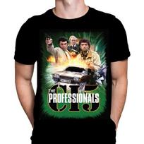 Wild Star Hearts The Professionals Mens T-Shirt TV Series Print, Black Cotton T-Shirt, Movie Poster Tee S juoda