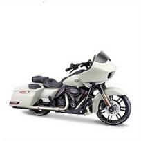 1:18 mastelio 2018 CVO Road Glide modelio metalinis sportinio motociklo žaislas, valdomas rankiniu būdu, kolekcinė dovana vaikams, berniukams balta