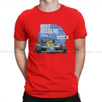 Ayrton Senna  Race Raer Crewneck TShirts Keke Rosberg 1985 Detroit  Print Homme T Shirt New Trend Tops Size S6XL S
