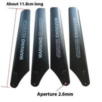 1 Set RC Spare Parts For SYMA S39 Wind Leaf Fan Main Blade Props Connect Buckle Flybar Tail Blade R/C Helicopter Plaything Model