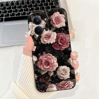 Dėl Xiaomi Redmi 15C 4G dėklo PocoC85 Mielas katės gėlės tapytas dangtelis Minkštas silikoninis telefono dėklas Dėl Xiaomi Poco C85 Redmi15C 4G krepšių Xiaomi Poco C85