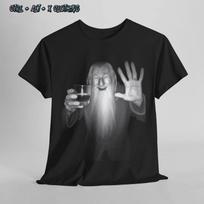 Juokingi Gandalfas Laimingas Gėrimo Marškinėliai, Žiedų Valdovas T-shirt Vyrams ir Moterims, 2XL gray