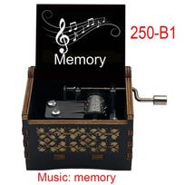 Luxury Unique Gift Memory Wooden Music Box Handmade Vintage Gift for Music Lovers Birthday Christmas or Home Decoration (as the picture,Small)
