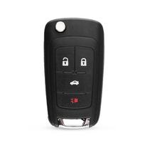 Atlenkiamas nuotolinio automobilio rakto korpusas Chevrolet Cruze Epica Lova Camaro Impala 2 3 4 5 mygtukams Hu100 ašmenų keitimas (as the picture,4 Buttons-1)