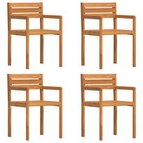 vidaXL Garden Chairs 4 pcs 50 x 53 x 80 cm Solid Acacia Wood