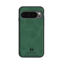 For Google Pixel 9 10 Pro XL / 10 9 8 7 6 Pro / 9a 8a 7a 6a Magnetic Case PU Leather Skin Hard Back Cover Case Silicone Bumper Opp Bag&For Google Pixel 6 5G 6.4" žalia