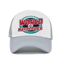 We Live In A World Of Hypocrites Trucker Hat Breathable Polyester Casual Adjustable Unisex Adult Cap One Size