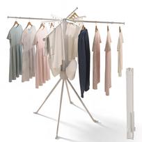 Tripod Clothes Drying Rack, Steel Laundry Drying Stand Foldable Laundry Rack balta