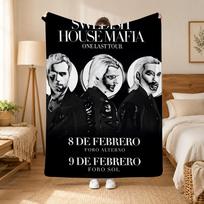 Swedish House Mafia DJ Group Throw 240g flannel blanket, suitable for sofas, beds, offices,  exquisite gift blankets 75cmx90cm