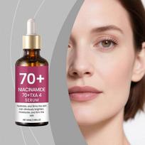 Niacinamido 70%+PVM 4% Serumas, Drėkina ir Stangrina Odą, Šviesina Odos Toną, Niacinamido Veido Serumas, 50ML 1PCS