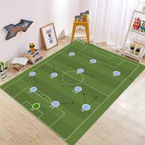 2026 Futbolo Taurės Kilimas 3x5/4x6FT Skalbiamas Lengvai Valomas Neslystantis Ilgalaikis Ryškių Spalvų Švelnus Kaip Kašmyras Vidaus Lauko 40cmX60cm