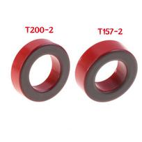 T200-2/T157-2 Iron Ferrite Toroid Cores 51*32*14mm/40*24*14.5 Mm For Inductors Iron Powder Core Red Ring Low Permeability T157-2