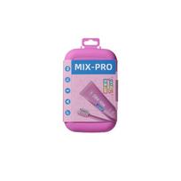 MIX-PRO Portable Travel Toothbrush Set with 20g Toothpaste - Compact Lightweight Oral Care Kit (Spiral Bristles, Mini Size) rožinė