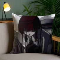 S-Serial Experiments L-Lain Pillow Case Home Dorm Chair Back Short Plush Double-Sided Printing Office Nap Time Cushion Cover Peach skin 18*18(CM)-1Pcs