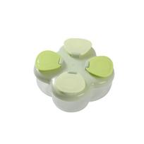 720ml Baby Formula Dispenser Partitioned Powder Dispenser Box Milk Powder Container  Baby Feeding žalia