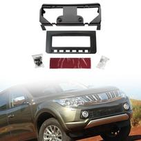 2Din Car Stereo Fascia Trim for Mitsubishi For L200 For Pajero Sport For Dash Installation Panel Black ABS Construction China Mainland