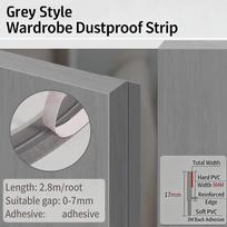 New Self-Adhesive Cabinet Door Dust Strips 2.8M TPE Seal Strip Dust-proof Strip Insect-proof pilka