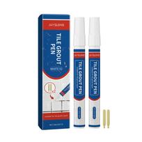 Tile Grout Pen Effectively Remove Black Sediment Covering Black Stains Waterproof Beautify Tiles Gaps White Tile Grout Paint Pen 2pcs blue
