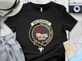 MacDonald Clan Crest Tartan T-Shirt & Sweatshirt – Scottish Heritage S