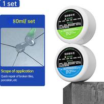 Ceramic Repair Paste A+B Tub Tile Shower Repair Kit Multipurpose Porcelain Repair for Crack Chip Ceramic Caulk Repair Paste Set