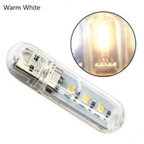 USB 5730 SMD 3 LED Naktinis šviestuvas Stovyklavietės lempa Nešiojamam kompiuteriui Kompiuteris geltona