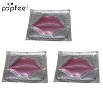3 vnt. Anti Aging Wrinkle Soften Collagen Patch Moisturizing Jelly Lūpų kaukės 3Pcs rožinė