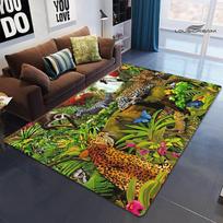 3D gyvūnų rašto kilimas vaikų žaidimų kilimas svetainė miegamasis gražus kilimas neslystantis durų kilimėlis fotografijos rekvizitai dovana 40x60cm