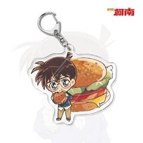 Anime žaidimai Detektyvas Conan akrilinis raktų pakabukas Metalinis žiedas automobilinis krepšys raktų dekoravimas aksesuaras Dovana Anime dovanos pakabukas beige
