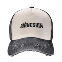 Maneskin roko juostos aksesuarai Unisex Moterų beisbolo kepurė Distressed Denim Kepurės Kepuraitė Vintage Outdoor Vasaros Kasetė One Size