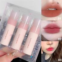 Hua Hua Lip Mud Small Milk Tube Air White lūpų dažai Matinis Velvet Matte Marshmallow lūpų blizgis
