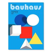 Bauhaus minimalistinis geometrinis raudonai geltonas smėlio spalvos plakatas, abstraktus drobės paveikslas, sienų spauda, ​​paveikslas svetainės dekorui 21x30cm No Framed