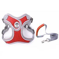 No pull dog harness vest reflective small dog leash and collar for terrier schnauzer pet cat walking training supplies chihuahua XS
