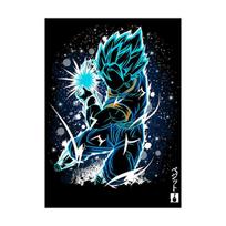 Dragon Ball Anime Plakatas Goku Personažo Silueto Stiliaus Dekoratyvinis Drobės Paveikslas Vaikų Kambario Sienų Menas Spaudiniai Modernus Namų Dekoravimas Be Rėmo 21*30cm No Frame