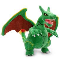 Rayquaza Charizard Susiliejimo Pliušinė Lėlė Minkštas Gyvūnas Karšti Žaislai Puiki Dovana 25*20*15cm žalia