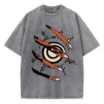 Naruto Mergaitės Marškinėliai Vasariniai Amerikietiško Retro Stiliaus Medvilniniai Švelnūs Marškinėliai Kvėpuojantys Vigor Marškinėliai Apvalia Kaklo Viršutiniai Drabužiai M