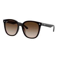 Ray-Ban brand logo square sunglasses Unisex Couple Brown 66 ruda