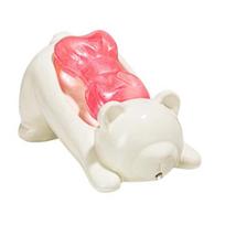 Ceramic Soap Dish with Automatic Drainage Cute Design Animal Shape Easy Cleaning D beige