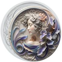 Cameo with Picture Frame Silicone Molds Photo Frame Fondant Mold Cake Decorating Tools Cupcake Topper Candy Chocolate Gumpaste Mold pilka spalva