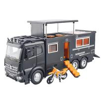 1/18 Benz Arocs Nomadism Navigator F RV Alloy Diecast Model Car High Simulation Collectibles Miniatures Vehicles Holiday Present juoda