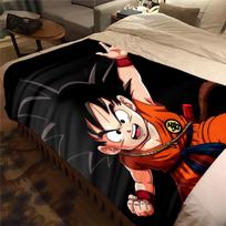 1PC Son Goku  Print Flannel Blanket, High quality All Seasons, Home Decor, Warmth and Comfort, Perfect for Christmas Gifts 80cm x 120cm