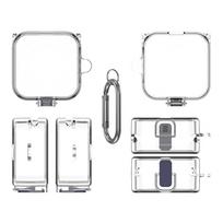 For Samsung Galaxy Smart Ring Charging Box TPU Case Shockproof TPU Charging Case Protector with Carabiner Clear Protective Cover skaidri