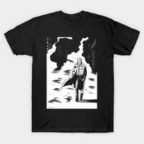 Men Black Print T-shirt John Constantine No-Cut Transfer Paper Print Cotton Tshirt 4XL juoda
