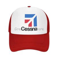 Cessna logotipas spausdintas tinklinis beisbolo kepuraitė Amerikietiškas lėktuvas Unisex gamintojas Y2k Retro Unisex Hip Hop kepurės Lauko apsauga nuo saulės Snapback kepuraitė Dovana Adjustable