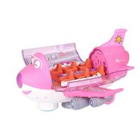 Pink Airplane Toy for Kids with Lights and Sounds Great for Learning and Fun Plastic