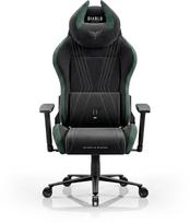 Biuro žaidimų kėdė Diablo Chairs medžiaginė juoda-žalia Diablo X-Horn 2.0 Forest Green Normal | 5907367508239 | 5907367508239
