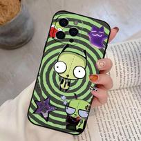 Madness Invader Z-Zim Gir Phone Case For iPhone 17,16,15,14,13,12,11 Plus,Pro Max,XS,Soft Silicone Black Cover iPhone16Plus