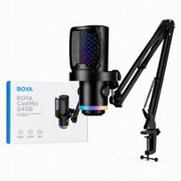 Mikrofonas Boya žaidimų BOYA CastMic G40B su rankena laidinis USB-C - Black | 6977490711874 | 6977490711874